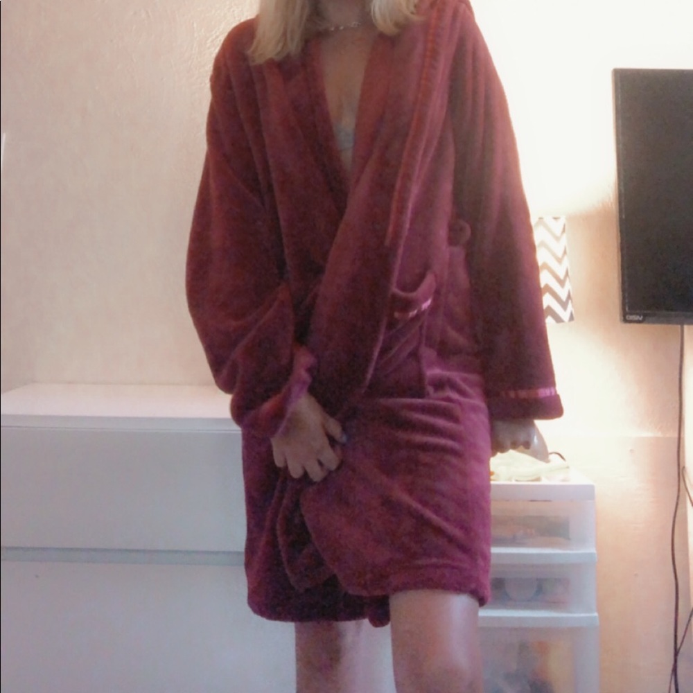 Soft Red Robe w/ Hood